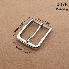 1pcs Stainless Steel 35mm Belt Buckle End Bar Heel bar Buckle Single Pin Heavy-duty For 32mm-34mm Belts Leather Craft Accessory