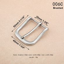 Carica l&#39;immagine nel visualizzatore di Gallery, 1pcs Stainless Steel 35mm Belt Buckle End Bar Heel bar Buckle Single Pin Heavy-duty For 32mm-34mm Belts Leather Craft Accessory