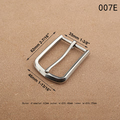 1pcs Stainless Steel 35mm Belt Buckle End Bar Heel bar Buckle Single Pin Heavy-duty For 32mm-34mm Belts Leather Craft Accessory