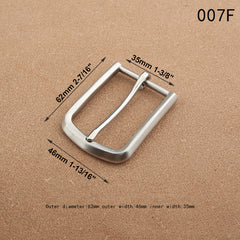 1pcs Stainless Steel 35mm Belt Buckle End Bar Heel bar Buckle Single Pin Heavy-duty For 32mm-34mm Belts Leather Craft Accessory