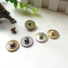 B 4pcs Brass Screw Back Rivets for Bag Base Studs and Leather Studs Nail Garment Leather Craft Belt Wallet Bag Decoration Hardware