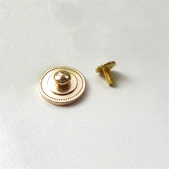 B 4pcs Brass Screw Back Rivets for Bag Base Studs and Leather Studs Nail Garment Leather Craft Belt Wallet Bag Decoration Hardware