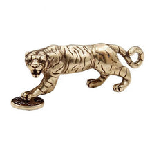 Afbeelding in Gallery-weergave laden, B 1x Retro Brass Punk Tiger Pendant Necklace Key Ring Pendant Creative Gifts leather bag wallet chain diy decoration 51mm (2&quot;)
