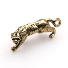 画像をギャラリービューアに読み込む, B 1x Retro Brass Punk Tiger Pendant Necklace Key Ring Pendant Creative Gifts leather bag wallet chain diy decoration 51mm (2&quot;)