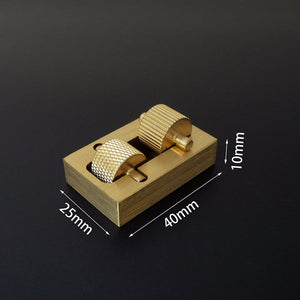 Leather Craft Edge Dye Oil Painting Box with two Rollers Brass Mini Side Oil Hopper Box Making Hand Tool Set Standard Shiping
