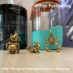 A 1pcs Brass Piggy Pendant The Journey To The West Animal Design Leather Bag Wallet Chain Decor Parts Pendant Jewelry