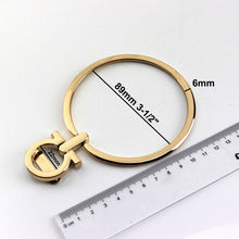 Load image into Gallery viewer, 1x Metal Solid O-ring Bag Handle Metal Strap Replacement Handbag Luggage DIY Fashion Hardware Accessories 90mm CLOXY