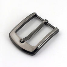 Cargar imagen en el visor de la galería, 1pcs 40mm Metal Men&#39;s Casual Belt Buckle Laser Printed End Bar Heel bar Buckle Single Pin Half Buckle Leather Craft Webbing