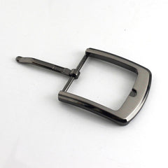 1pcs 40mm Metal Men's Casual Belt Buckle Laser Printed End Bar Heel bar Buckle Single Pin Half Buckle Leather Craft Webbing