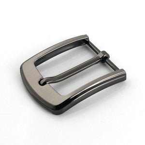1pcs 40mm Metal Men's Casual Belt Buckle Laser Printed End Bar Heel bar Buckle Single Pin Half Buckle Leather Craft Webbing
