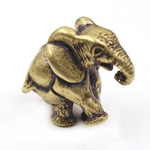 画像をギャラリービューアに読み込む, B 1pcs Solid Brass Elephant Pendant charms Vintage Keyring Garment Bag Gifts leather bag wallet chain diy decoration 25x31mm