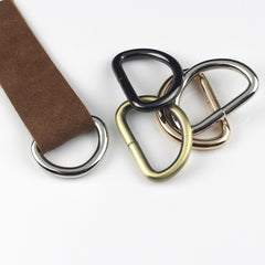 50pcs Pack 4/8" 13mm Metal Open-end D ring Buckle for Webbing Backpack Leather Craft Bag Strap Purse Pet Collar Parts Accessorie