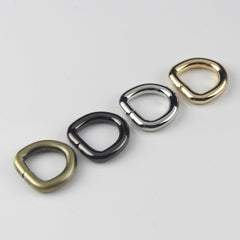 50pcs Pack 4/8" 13mm Metal Open-end D ring Buckle for Webbing Backpack Leather Craft Bag Strap Purse Pet Collar Parts Accessorie