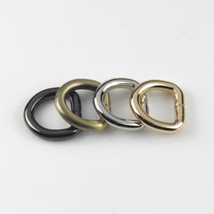 50pcs Pack 4/8" 13mm Metal Open-end D ring Buckle for Webbing Backpack Leather Craft Bag Strap Purse Pet Collar Parts Accessorie