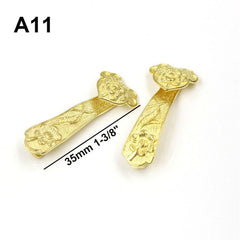 A 1pcs Brass Keyring Various Styles Cute Charms Pendants Jewelry Hardware DIY Leather Crafts for Gifts Toy High Quality