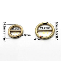 1pcs Zinc alloy High quality fashion round metal buckle for wind coat bag decoration crafts DIY sewing accessories