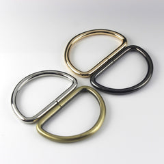 50pcs Pack 2" 50mm Metal Open-end D ring Buckle for Webbing Backpack Leather Craft Bag Strap Purse Pet Collar Parts Accessorie