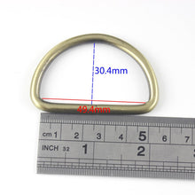 Cargar imagen en el visor de la galería, 50pcs Pack 2&quot; 50mm Metal Open-end D ring Buckle for Webbing Backpack Leather Craft Bag Strap Purse Pet Collar Parts Accessorie