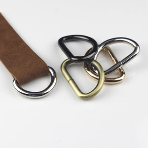 50pcs Pack 2" 50mm Metal Open-end D ring Buckle for Webbing Backpack Leather Craft Bag Strap Purse Pet Collar Parts Accessorie