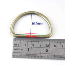 Load image into Gallery viewer, 50pcs Pack 2&quot; 50mm Metal Open-end D ring Buckle for Webbing Backpack Leather Craft Bag Strap Purse Pet Collar Parts Accessorie