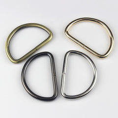 50pcs Pack 2" 50mm Metal Open-end D ring Buckle for Webbing Backpack Leather Craft Bag Strap Purse Pet Collar Parts Accessorie