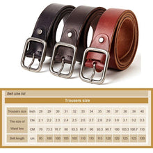 Cargar imagen en el visor de la galería, Men&#39;s Genuine Leather Belt Alloy Buckle Retro design Brand  Belt For Men Top cowhide production MD605