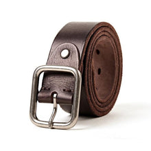 Cargar imagen en el visor de la galería, Men&#39;s Genuine Leather Belt Alloy Buckle Retro design Brand  Belt For Men Top cowhide production MD605