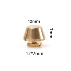 B 20Pcs Solid brass Handbag feet nailheads stud screwback Bucket Shape Rivets Leather craft Bag Wallet handbag decoration