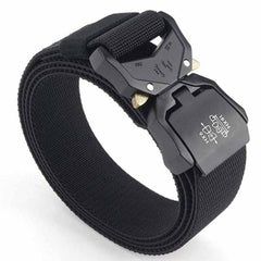 Elastic Jeans Belt For Men Aluminum Alloy Pluggable Buckle Training Tactical Belts Comfortable Male Belt Hunting