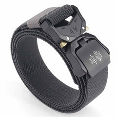 Elastic Jeans Belt For Men Aluminum Alloy Pluggable Buckle Training Tactical Belts Comfortable Male Belt Hunting