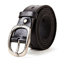 画像をギャラリービューアに読み込む, Genuine Leather For Men Natural Cowhide Alloy Pin Buckle Jeans Belt Cowskin Casual Belts Business Belt