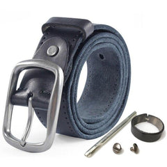 Leather Alloy Pin buckle Soft Original Belt for Men Genuine Leather Without Interlayer Casual Belt