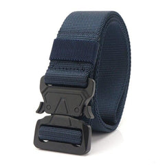 Men's Military Nylon Belt Hard Alloy Buckle Soft Nylon Army Tactical Belt Outdoor Sports