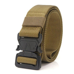 Men's Military Nylon Belt Hard Alloy Buckle Soft Nylon Army Tactical Belt Outdoor Sports