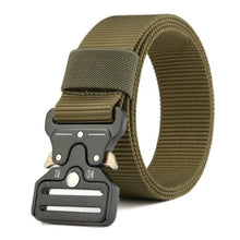 Carregar imagem no visualizador da galeria, Men&#39;s belt Metal buckle Men Military Tactical Belt High Strength Quality Nylon Soft No Hole Army Belt MD802