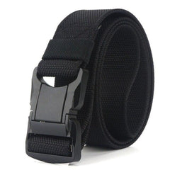 Men's Military Tactical Belt Hard Metal Buckle Magnetic Quick Release Buckle Army Belt Soft Genuine Nylon Casual Belt