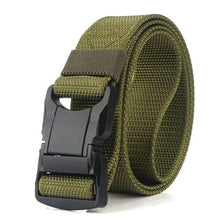 Afbeelding in Gallery-weergave laden, Men&#39;s Military Tactical Belt Hard Metal Buckle Magnetic Quick Release Buckle Army Belt Soft Genuine Nylon Casual Belt