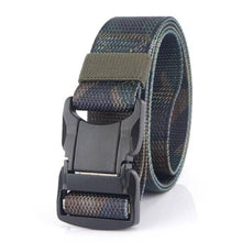 画像をギャラリービューアに読み込む, Men&#39;s Military Tactical Belt Hard Metal Buckle Magnetic Quick Release Buckle Army Belt Soft Genuine Nylon Casual Belt