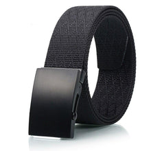 Cargar imagen en el visor de la galería, Matte Black Men&#39;s Casual Belt With High Quality Environmentally Friendly Nylon Belt For Men Suitable For Jean