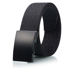 Matte Black Men's Casual Belt With High Quality Environmentally Friendly Nylon Belt For Men Suitable For Jean