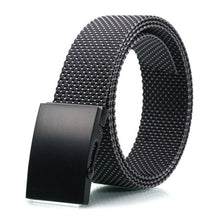 画像をギャラリービューアに読み込む, Men&#39;s belt  Nylon Black Zinc Alloy Buckle Spot Body Casual Belts For Men MD001