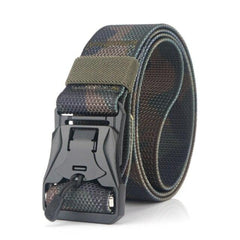 Metal Magnetic Buckle Tactical Belt Multifunctional Outdoor Training Belt Quick Release Trouser Belt Nylon Camouflage Belt