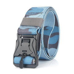 Metal Magnetic Buckle Tactical Belt Multifunctional Outdoor Training Belt Quick Release Trouser Belt Nylon Camouflage Belt