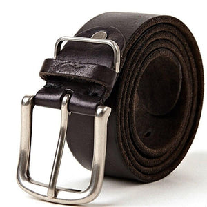 Natural leather men's belt Soft Genuine Leather Masculine Jeans Belt's for men