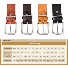Carregar imagem no visualizador da galeria, Natural leather men&#39;s belt Soft Genuine Leather Masculine Jeans Belt&#39;s for men
