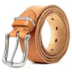 Natural leather men's belt Soft Genuine Leather Masculine Jeans Belt's for men